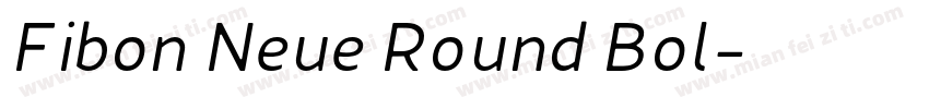 Fibon Neue Round Bol字体转换